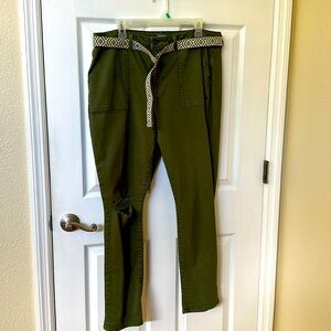 Brand new green jeans, never worn but no tags available.